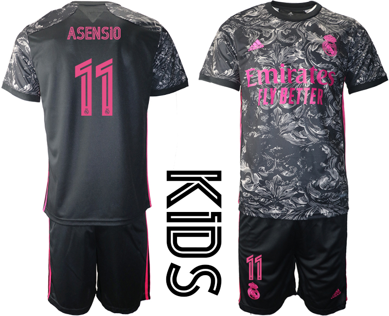 2021 Real Madrid away youth #11 soccer jerseys